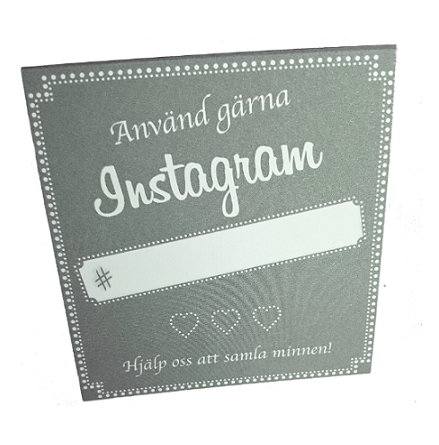 Instagramskyltar - Minna grå